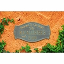Welcome To Our Home Plaque Personalized With Name and Year Established Date