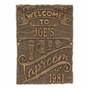 Welcome To Taproom Established Year Plaque - Custom Metal Sign With Name And Est Date