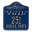 Welcome to the Beach Address Sign With House Number And Street Name