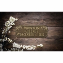 Welcome To The Family Established Date Plaque - Custom Metal Sign