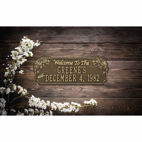 Welcome To The Family Established Date Plaque - Custom Metal Sign