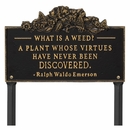What Is A Weed Garden Plaque
