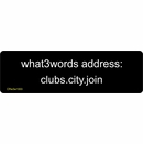 what3words Address Sign - 3 Word House Location Plaque