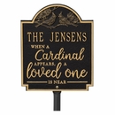 When A Cardinal Appears A Loved One Is Near Garden Plaque
