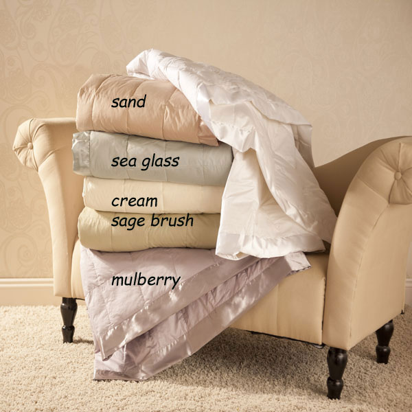 White Goose Down Blanket Small 35x55