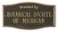 Donated By Personalized Metal Plaque