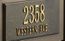 Address Plaque Panel for Curbside Mailbox