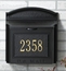 Wall Mount Porch Mailbox With House Address Number and Lock