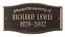 Planted in Memory of Plaque Personalized With Name and Date For Wall Or Optional Lawn Mount
