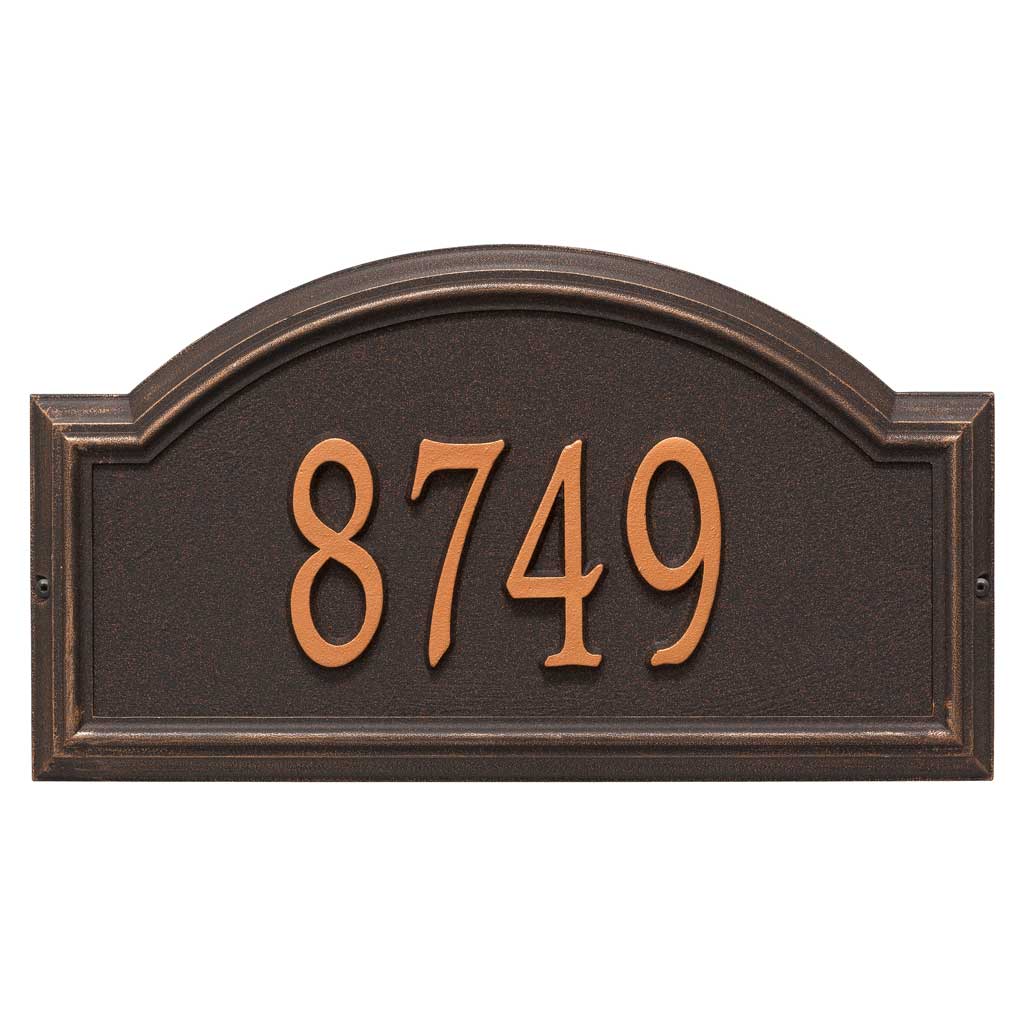 Arch Address Plaque Oil Rubbed Bronze