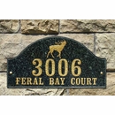 Wildlife Address Plaque - Choose Bear, Elephant, Elk, Moose, Lion, Rhino, Wolf