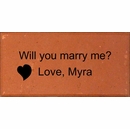 Will You Marry Me Engraved Brick