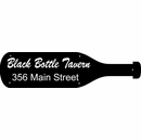 Wine Bottle Shape Address Plaque or Business Name Sign
