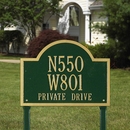 Wisconsin Address Plaque - Designed For N and W House Numbers