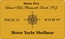 Yacht Home Port Plaque with Boat Marina Coordinates