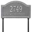 Yard Mount Address Sign - Scalloped Border Address Plaque With Lawn Stakes
