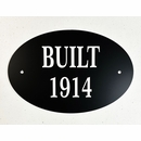Year Built Plaque  Founded, Circa, Est Sign