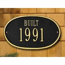 Year BUILT Sign - Custom Metal Plaque