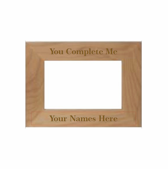 You Complete Me Personalized Picture Frame