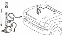 Antenna Electric with Mast and Motor FJ80 1/90 8/96 TOYOTA