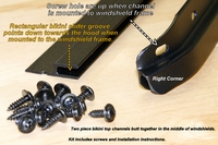 Bikini Top Mounting Channels