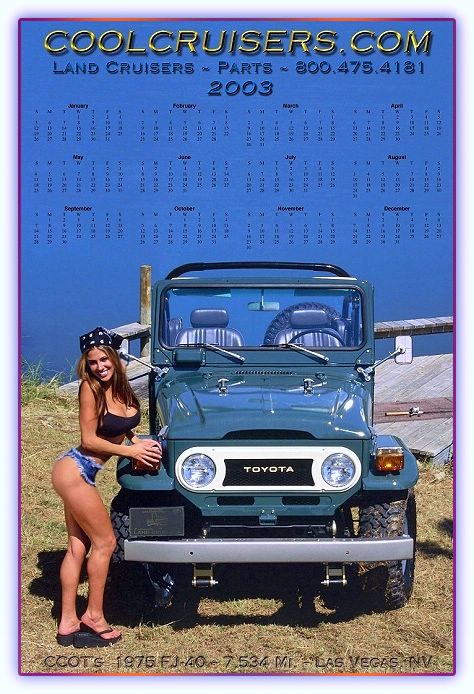 CCOT's 2003 Calendar Girl, "Alizia Gutierrez" from Dallas No Longer  available