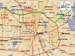 See Cool Cruisers and Airports on Dallas Area Map