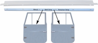 Door Metal Belt Strip HJ, BJ & FJ Series 63 - 74 - Aft Mkt- PAIR