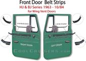 Door Belt Strips Wing Vent Style