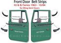 Door Belt Strips Wing Vent Style