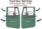 Door Belt Strips Wing Vent Style