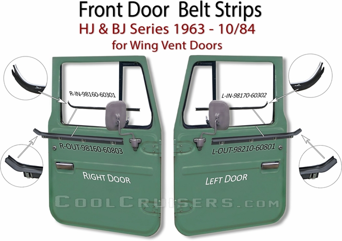 Door Belt Strips Wing Vent Style" title="Door Belt Strips Wing Vent Style