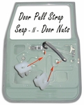 Door Nuts - Pull Strap Snap - N - Screw Nuts - Set of 4