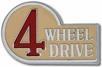 Emblem 4-Wheel Drive- w/Clear Gasket- FJ40 BJ40- 1/79-10/84-TOYOTA