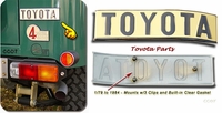 Emblem - FJ40 BJ42-1/79-84 - Passngr Qtr Pnl - T-O-Y-O-T-A