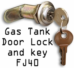 Gas Tank Door Lock & Key FJ40 & Other Series, Aftermarket