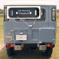 Gasket, Door Handle, Rear Lift Hatch Back Back ~ Aft Mrkt
