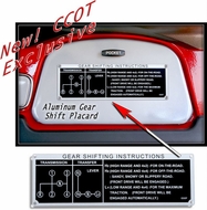 Gear Shift Instructions