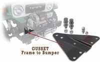 Bumper - Gusset - FJ40 /45/47/BJ & HJ - W/Bolt Kit - Toyota Gusset