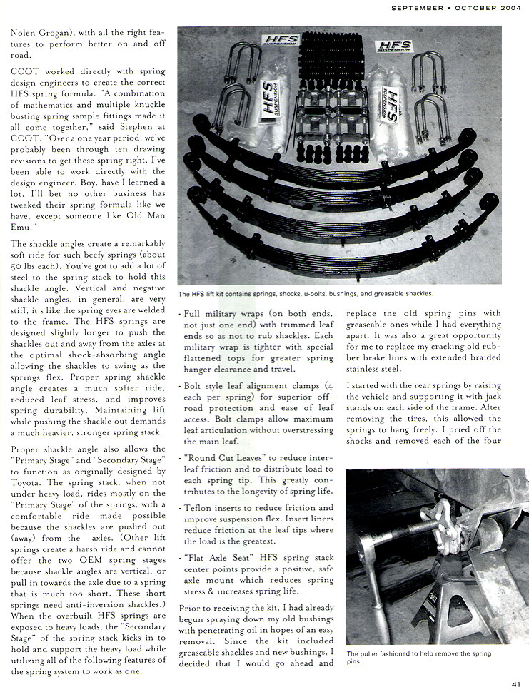 "HFS" ~ Toyota Trails Article Page 2 ~ by Jeremie Clark" title=""HFS" ~ Toyota Trails Article Page 2 ~ by Jeremie Clark