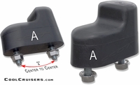 Hood - Windshield Bumper Blocks 2ea - 9/71-1/75 - Free Nuts - Aft Mrkt