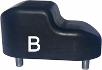 Hood - Windshield Rest Bumper Block 1ea - '66-9/71 - Aft Mrkt