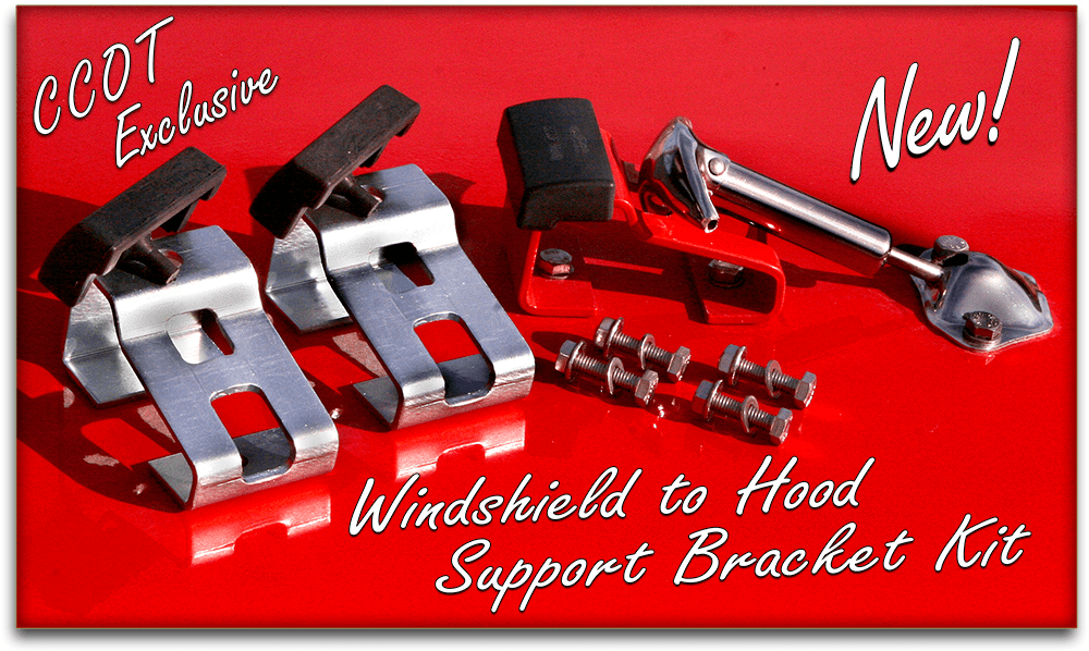 Hood Windshield Support Bracket Kit