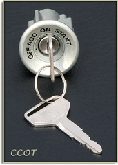 Ignition Key & Cylinder - 40 Series - 9/72 to '84 - TOYOTA