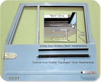 Inside Window "Beltstrip" W/S - '63-12/'74 - Old Style - Straight