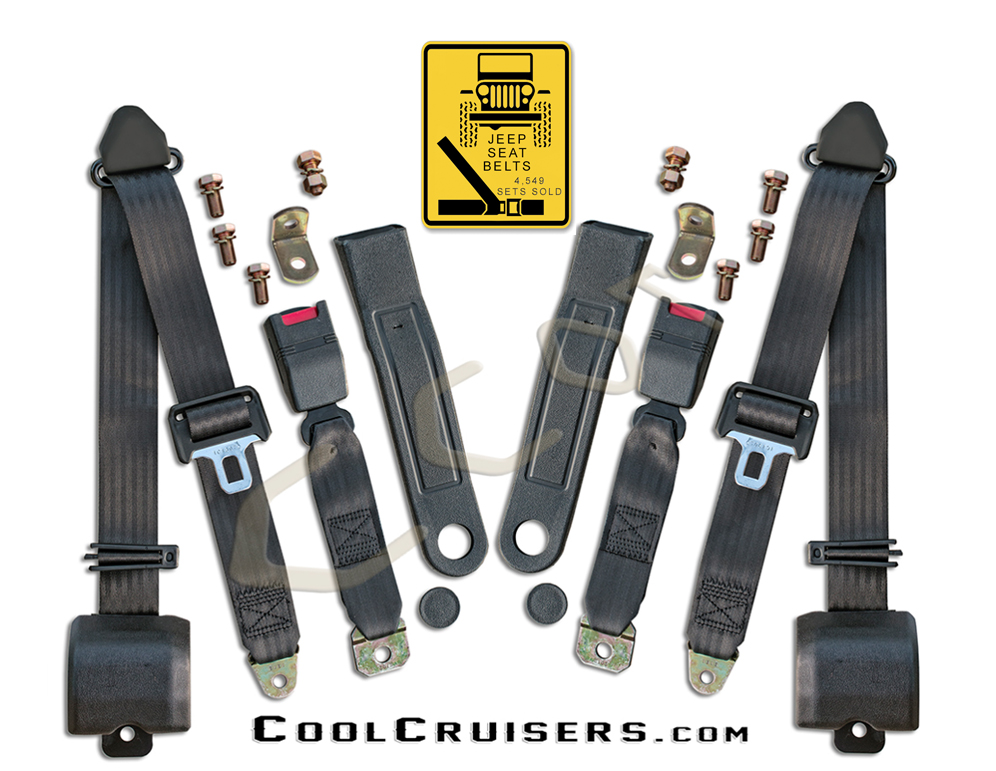 Jeep Seat Belts for 19761985 Jeep CJ5, CJ7, CJ8