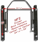 Jeep Seat Slider - HFS - 1976-1995 Jeep CJ7 & Jeep Wrangler - 1 ea.