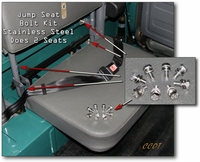 Jump Seat Bolt Kit - Stainless Steel