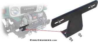 License Plate Holder - Front - FJ40 - by CCOT