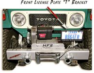 License Plate Front "T" Bracket w/SST Hardware
